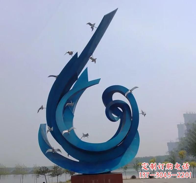 重庆不锈钢广场大型鸽子雕塑
