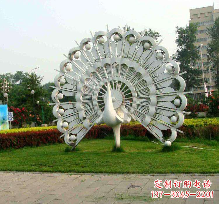 重庆不锈钢孔雀雕塑艺术与美的完美结合