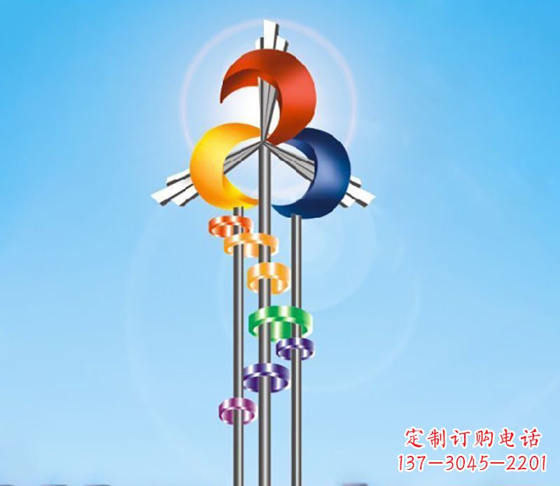 重庆不锈钢风车雕塑精美的艺术之作