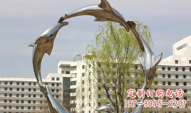 重庆海豚雕塑精美景观的象征