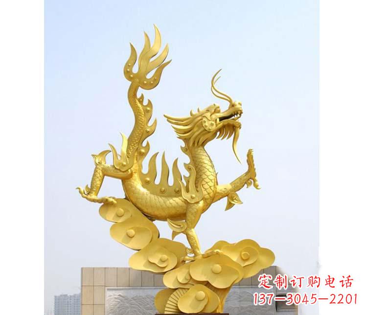 重庆不锈钢虎跃雕塑——传承英雄气概