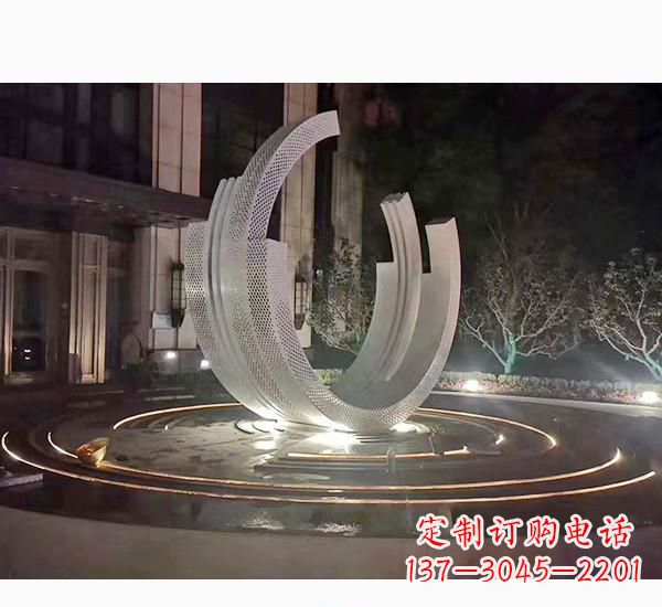 重庆不锈钢广场喷泉雕塑精美的艺术珍品