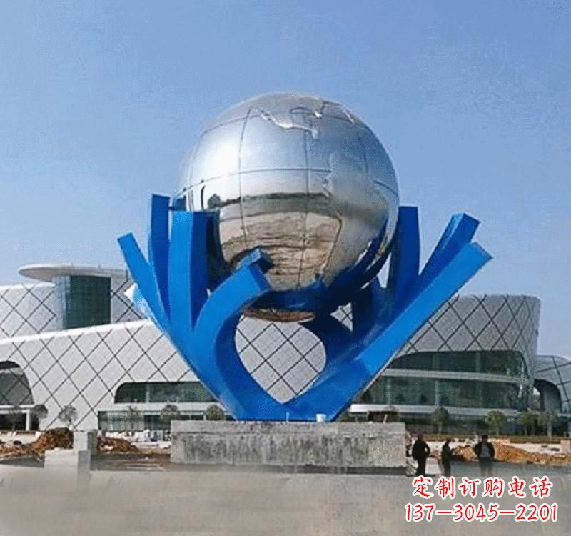 重庆不锈钢地球雕塑缔造绿色家园