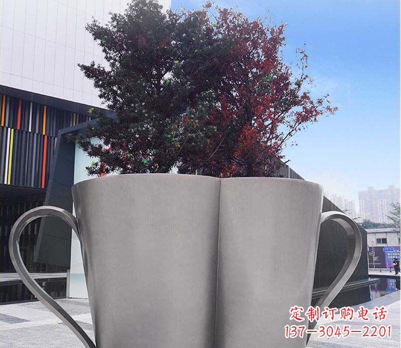 重庆不锈钢花盆雕塑美观耐用