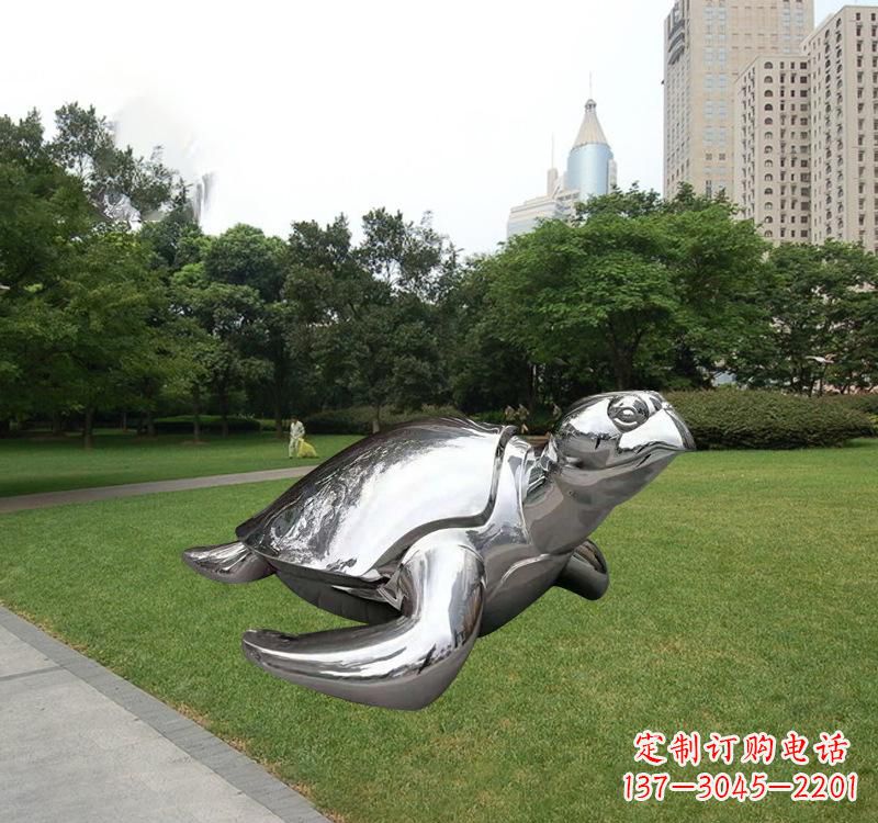 重庆不锈钢海龟雕塑