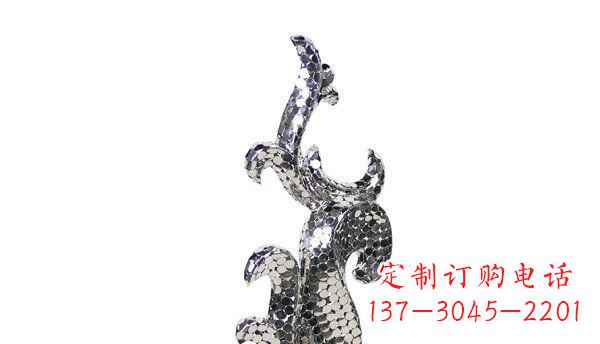 重庆不锈钢海豚抽象雕塑精致的海洋之美