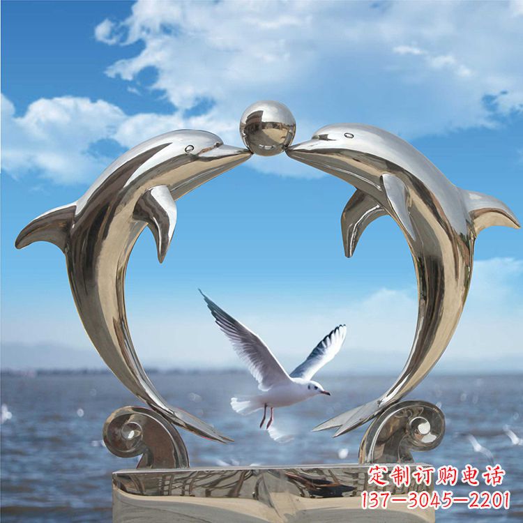 重庆不锈钢海豚雕塑精美的海洋之美