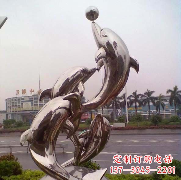 重庆不锈钢海豚雕塑艺术之美