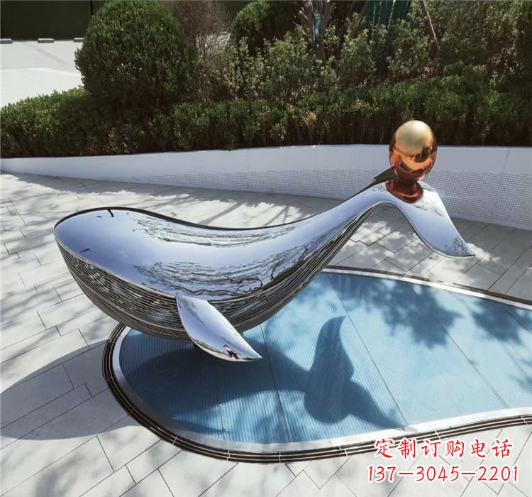 重庆不锈钢海豚精美的雕塑作品