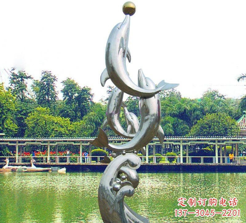 重庆海豚的美丽雕塑