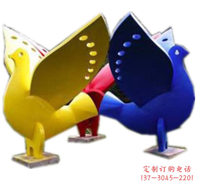 重庆不锈钢制作的和平鸽雕塑