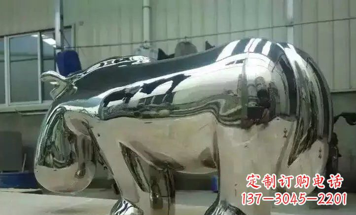 重庆不锈钢河马雕塑一种新颖的艺术形式