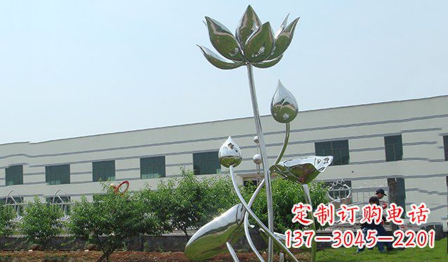 重庆不锈钢荷花雕塑