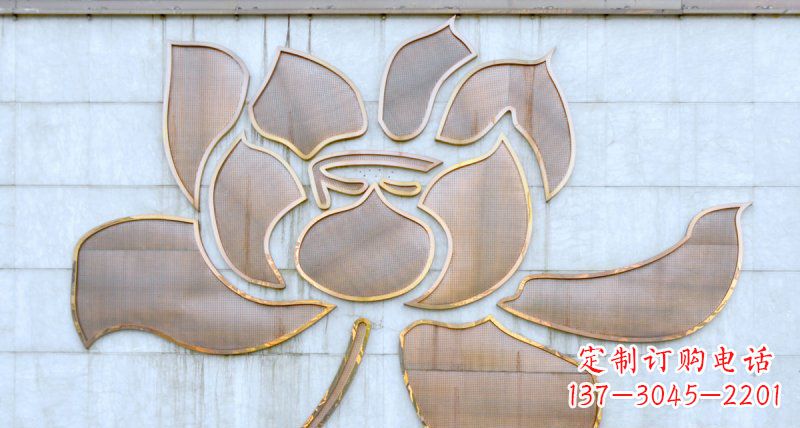 重庆不锈钢荷花雕塑精致而富有意象
