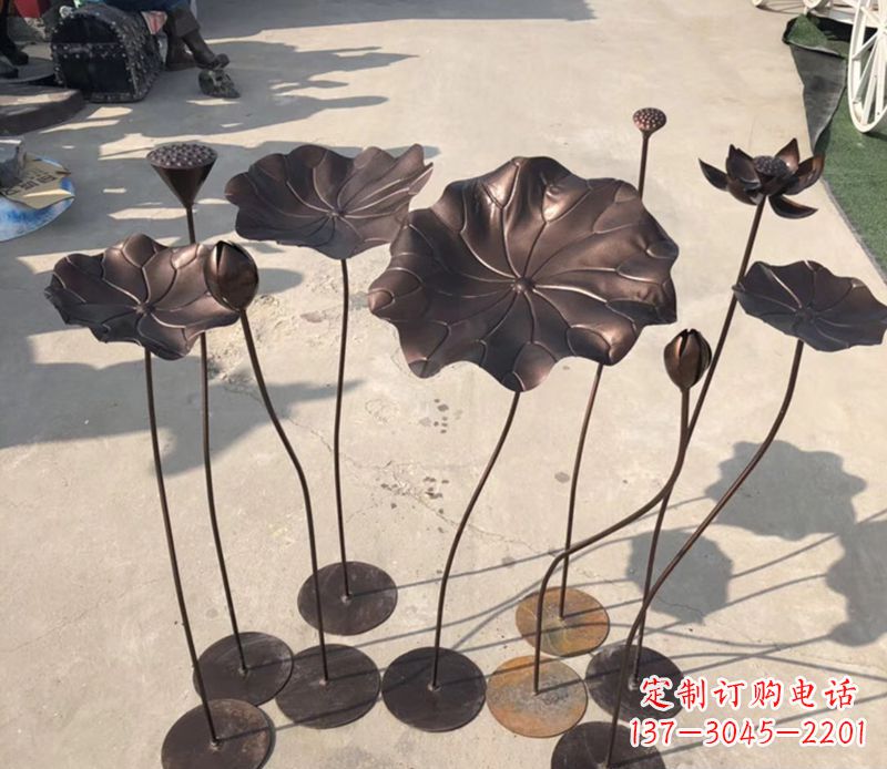 重庆不锈钢荷花雕塑传承传统文化