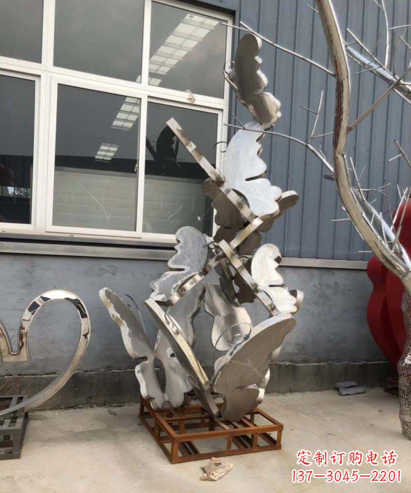 重庆蝴蝶之舞不锈钢雕塑精美绝伦