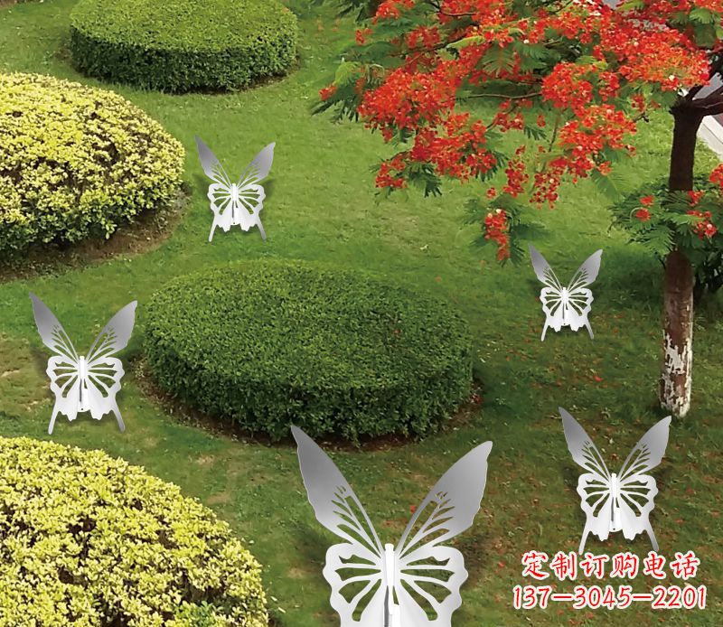 重庆灵动飞舞不锈钢蝴蝶雕塑