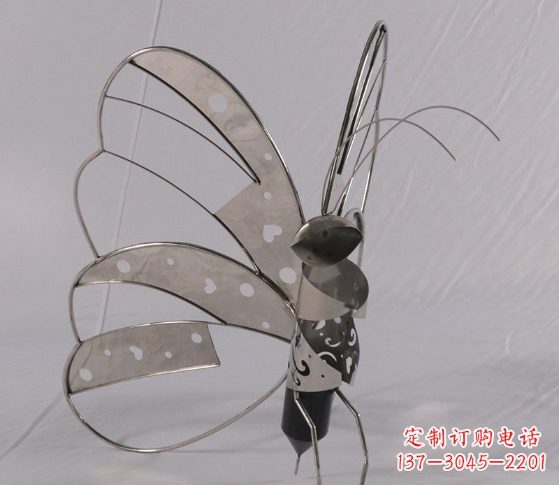 重庆不锈钢蝴蝶雕塑精美的艺术品