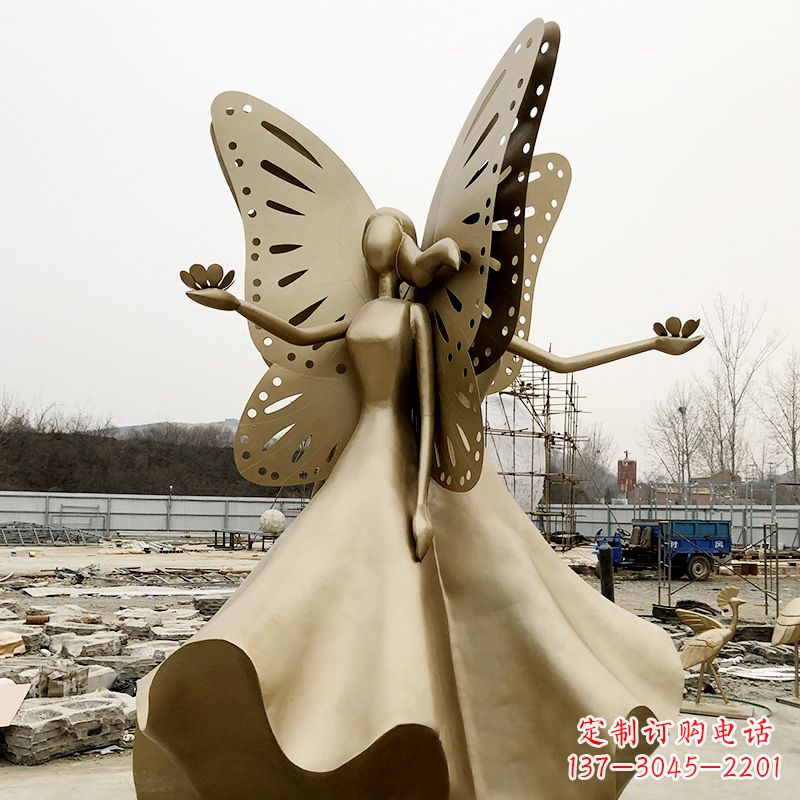 重庆不锈钢蝴蝶少女艺术与美的完美结合
