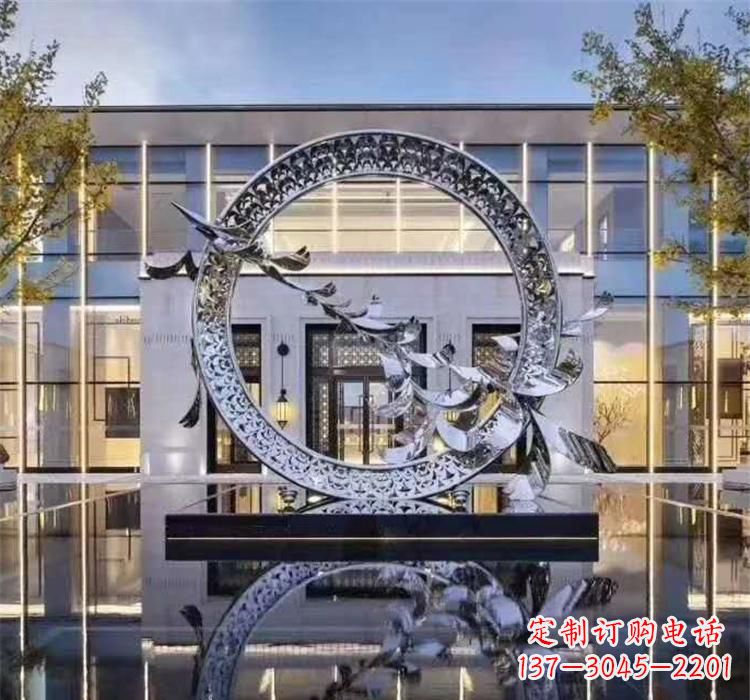 重庆大雁飞翔,不锈钢户外雕塑雍容陈列