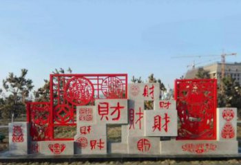 重庆不锈钢福禄寿雕塑象征着美好生活