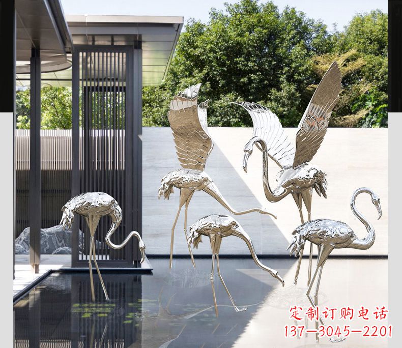 重庆不锈钢火烈鸟雕塑雕刻艺术的精粹