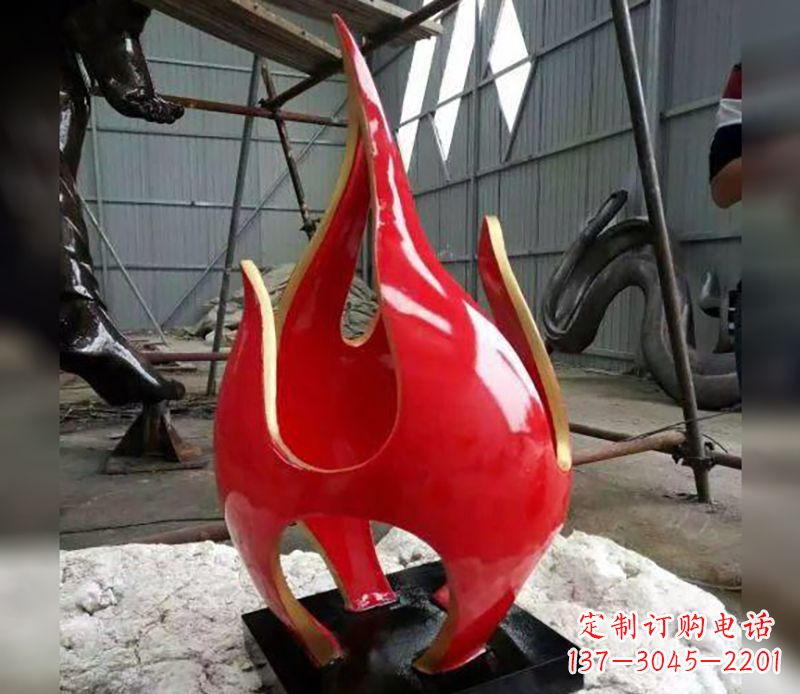 重庆不锈钢火龙果雕塑传承传统文化的艺术品