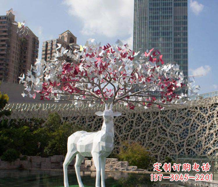 重庆不锈钢梅花鹿雕塑艺术的精美结晶