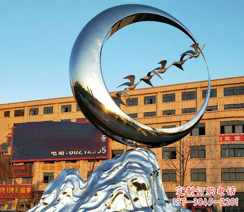 重庆雁雕塑不锈钢的艺术精灵