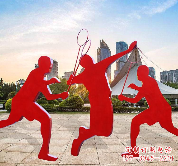 重庆不锈钢羽毛球雕塑艺术与运动的完美结合