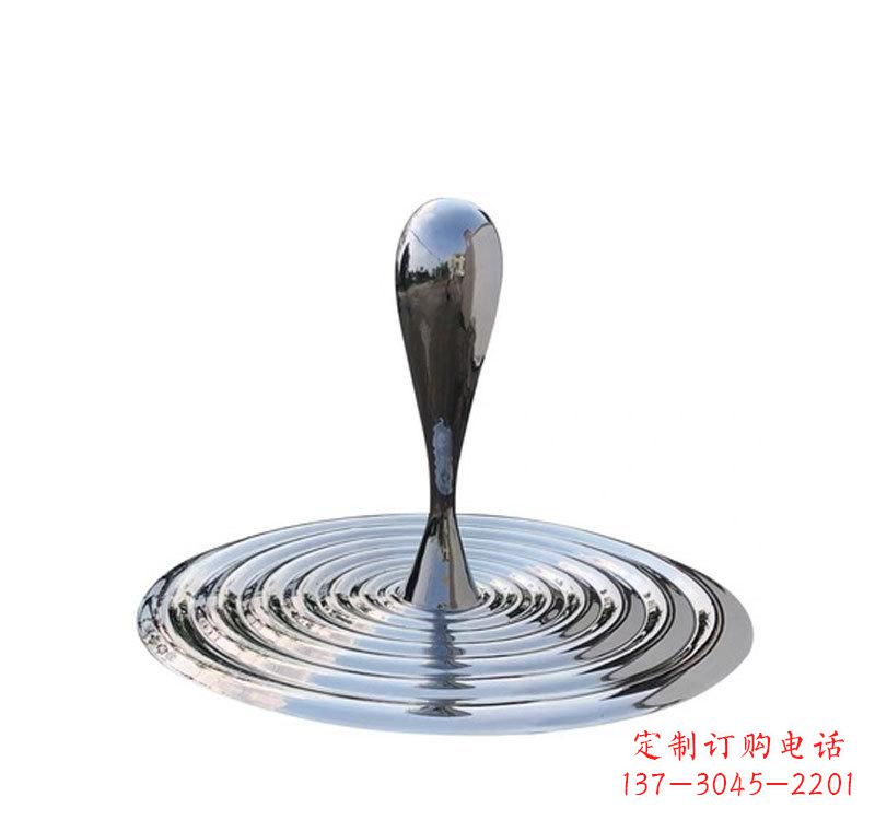重庆不锈钢景区水滴雕塑精美绝伦