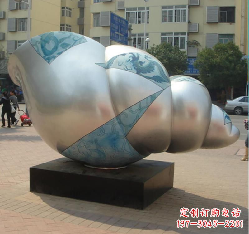 重庆不锈钢海螺雕塑艺术的精美融合