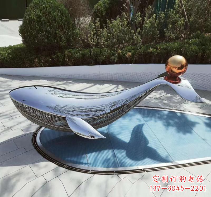 重庆不锈钢海豚雕塑精美而优雅