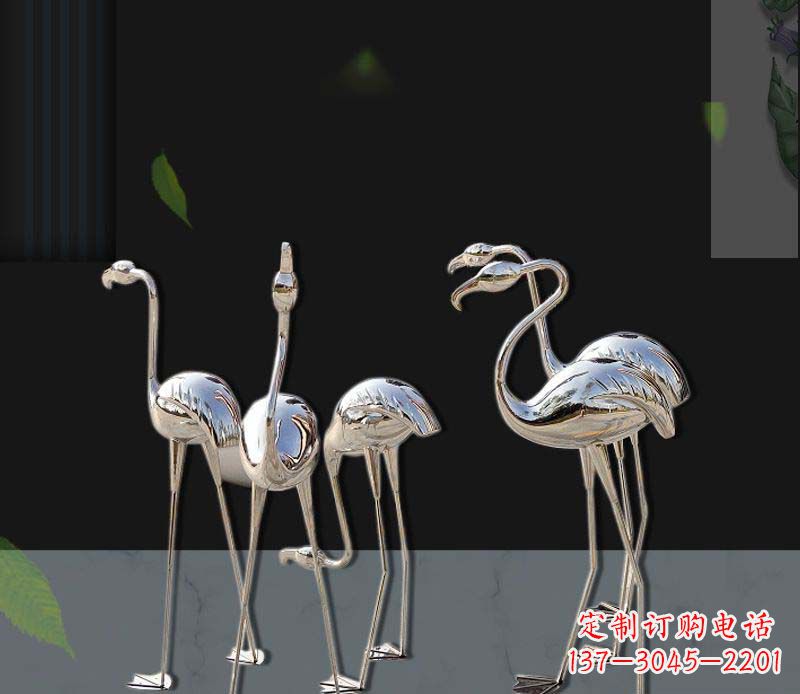 重庆非凡之美不锈钢火烈鸟雕塑