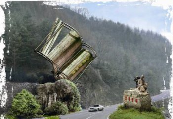 重庆神农本草经竹简雕塑——传承中华文化精髓