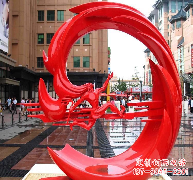 重庆夸父雕塑一种不锈钢的艺术