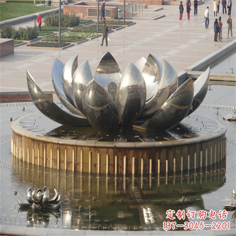重庆不锈钢莲花喷泉——艺术与美的完美结合