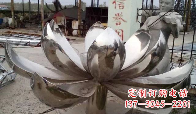 重庆不锈钢莲花雕塑精美绝伦