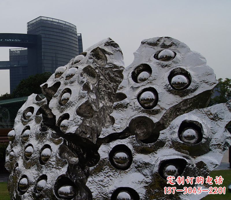 重庆不锈钢莲蓬雕塑精美绝伦
