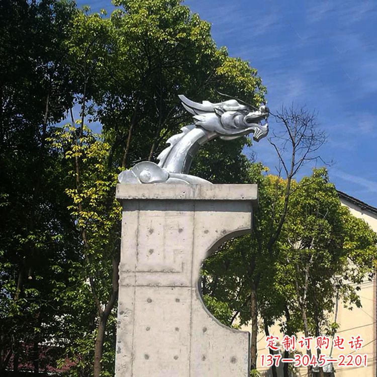 重庆不锈钢龙雕塑——传承中华文化精髓
