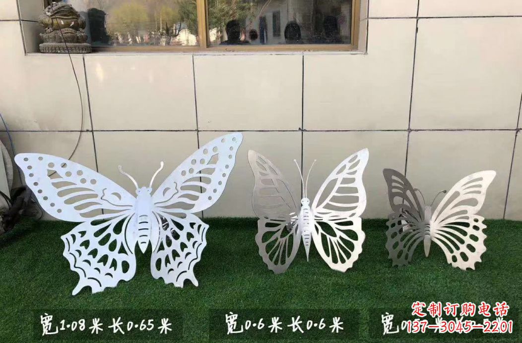 重庆不锈钢镂空蝴蝶公园雕塑——精美绝伦