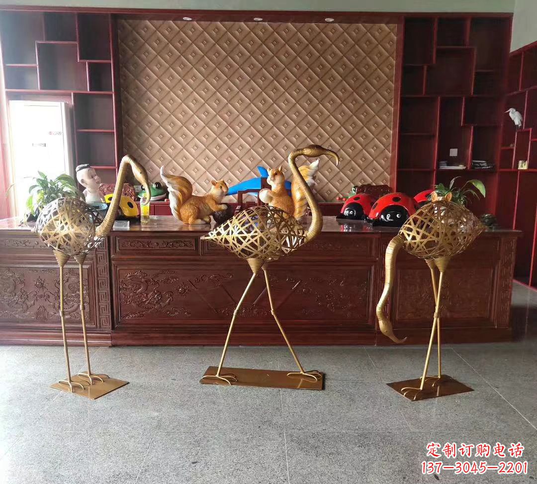 重庆不锈钢火烈鸟雕塑——熠熠生辉