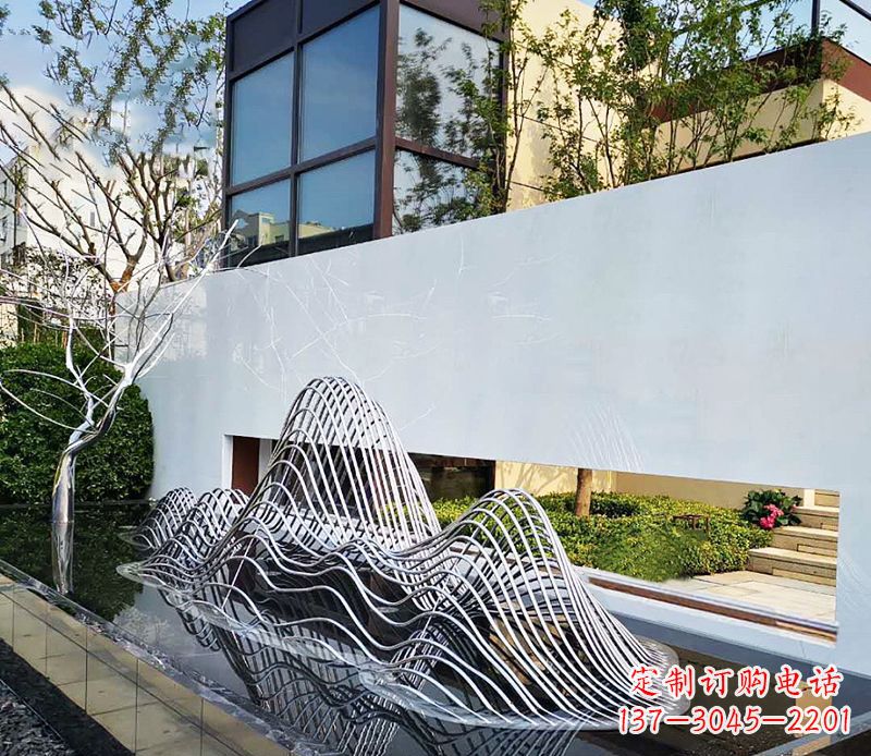 重庆不锈钢镂空假山雕塑精美外形,细腻工艺