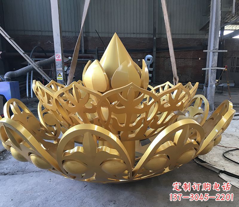 重庆不锈钢莲花雕塑精美绝伦