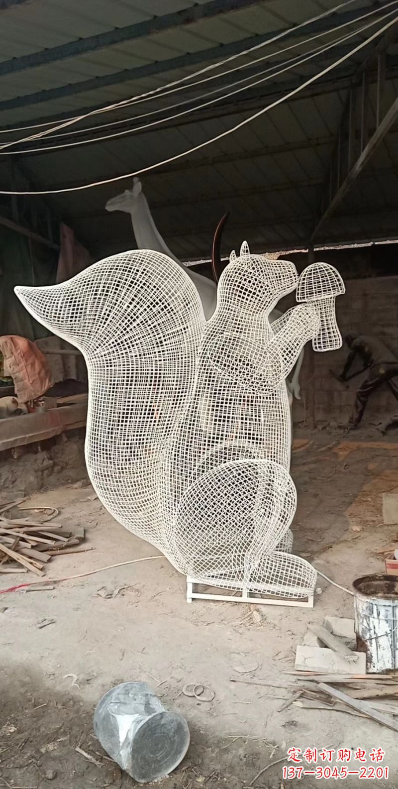 重庆不锈钢松鼠雕塑精美的艺术作品