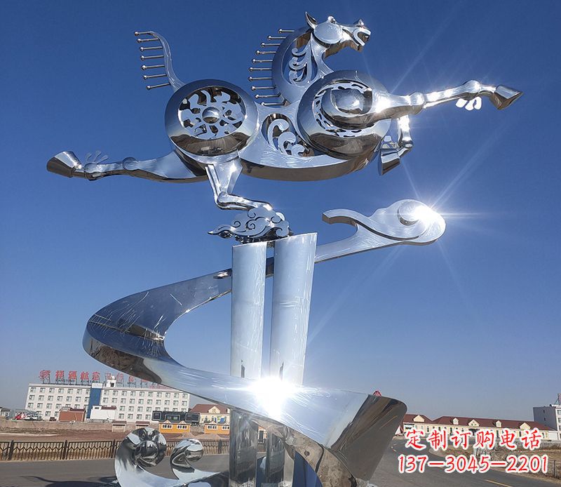 重庆不锈钢马踏飞燕雕塑——精美的艺术品