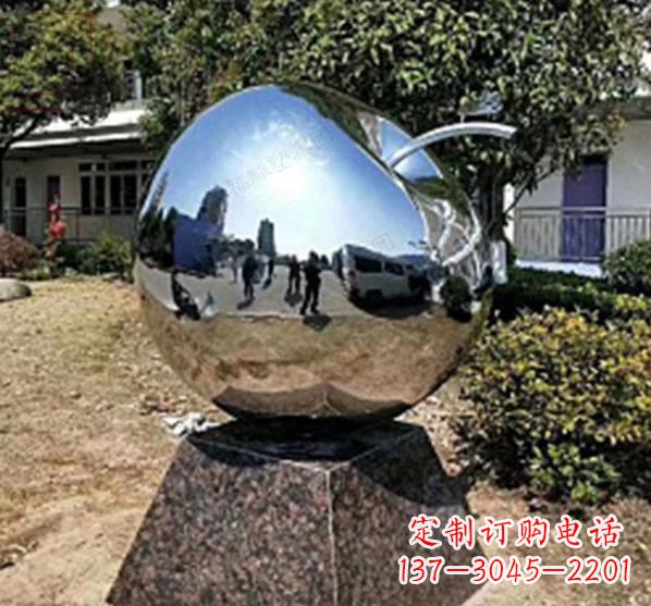 重庆不锈钢蚂蚁滚苹果雕塑艺术与科技的完美结合
