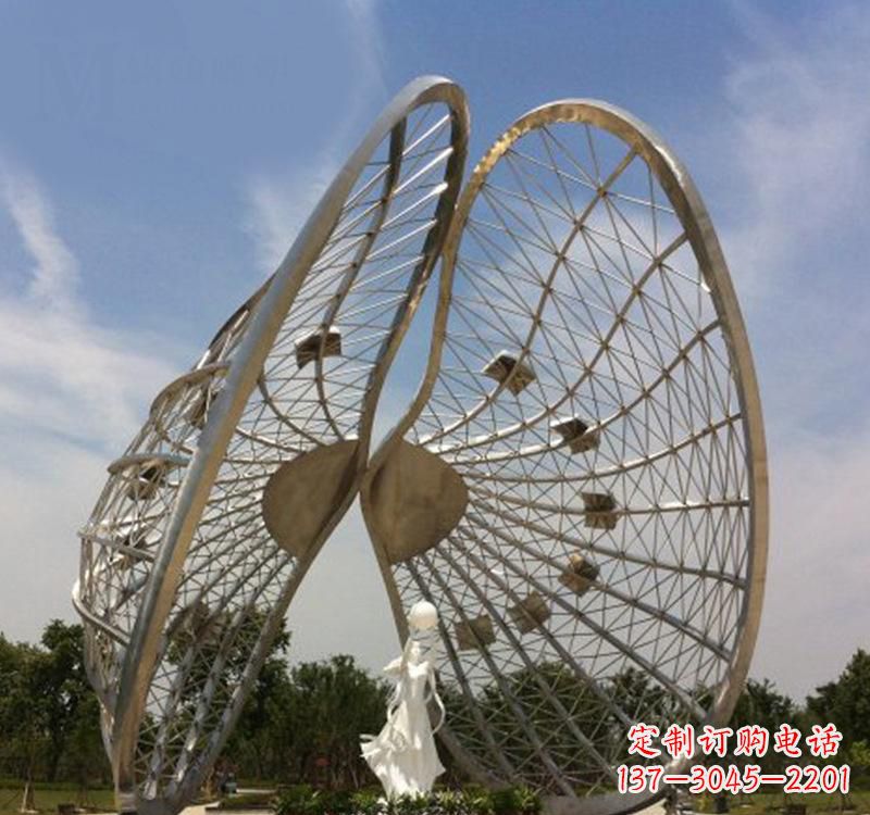 重庆不锈钢美陈贝壳雕塑精美的艺术品