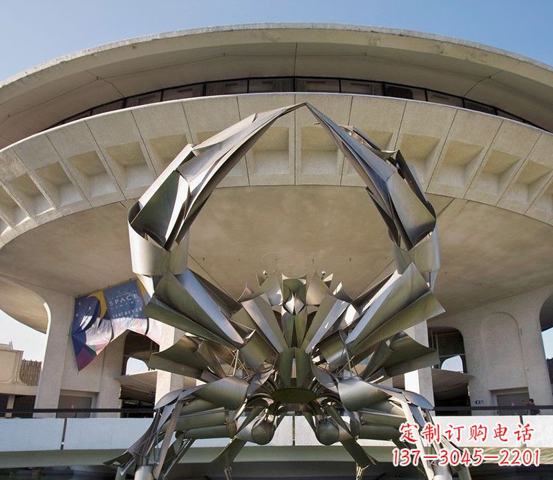 重庆不锈钢螃蟹雕塑美观耐候的户外装饰