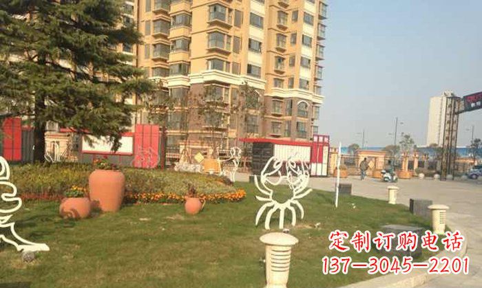 重庆不锈钢螃蟹雕塑精致美观的艺术之作